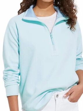 Vineyard Vines Reversible 1/2 Zip Fleece Pullover